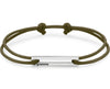perforated khaki cord bracelet le 1.7g